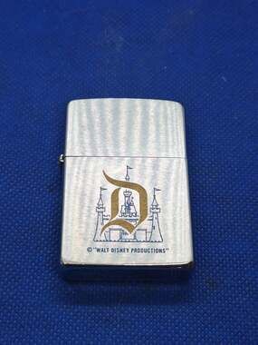 1978 Zippo Disneyland Gold D Sleeping Beauty Castle Walt Disney Productions WDP